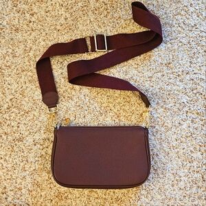 HCC X DUYP - Medium pochette - Burgundy Grained Leather